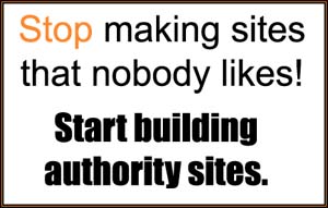 Stop Making Bad Websites - Start Building Authority Sites